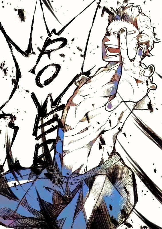 1boy, aiming_at_viewer, boku_no_hero_academia, clenched_hand, cowboy_shot, emphasis_lines, english, eyebrows