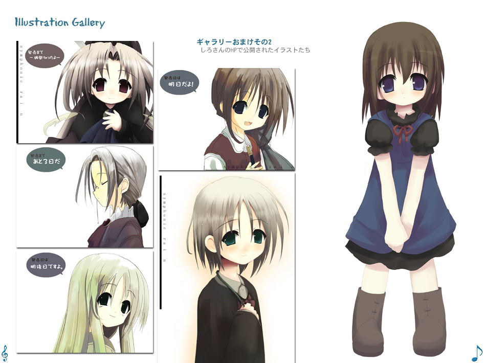 blue_eyes, blush, brown_hair, child, dress, falsita_fawcett, green_eyes, liselsia_cesarini