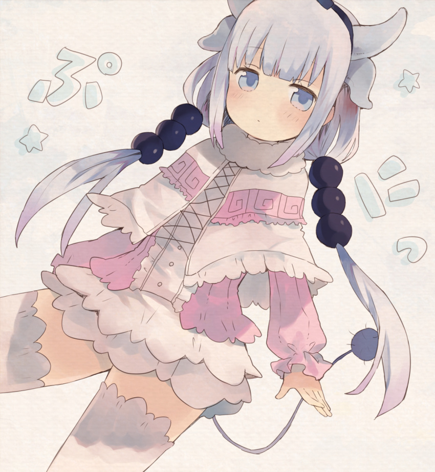 1girl, arms_at_sides, bangs, beads, black_bow, black_hairband, blouse, blue_eyes