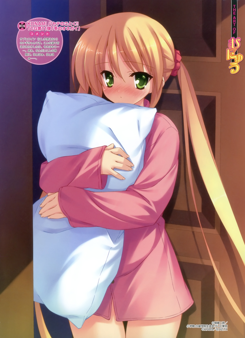 blonde_hair, blush, bottomless, dress_shirt, green_eyes, hayate_no_gotoku!, highres, long_hair