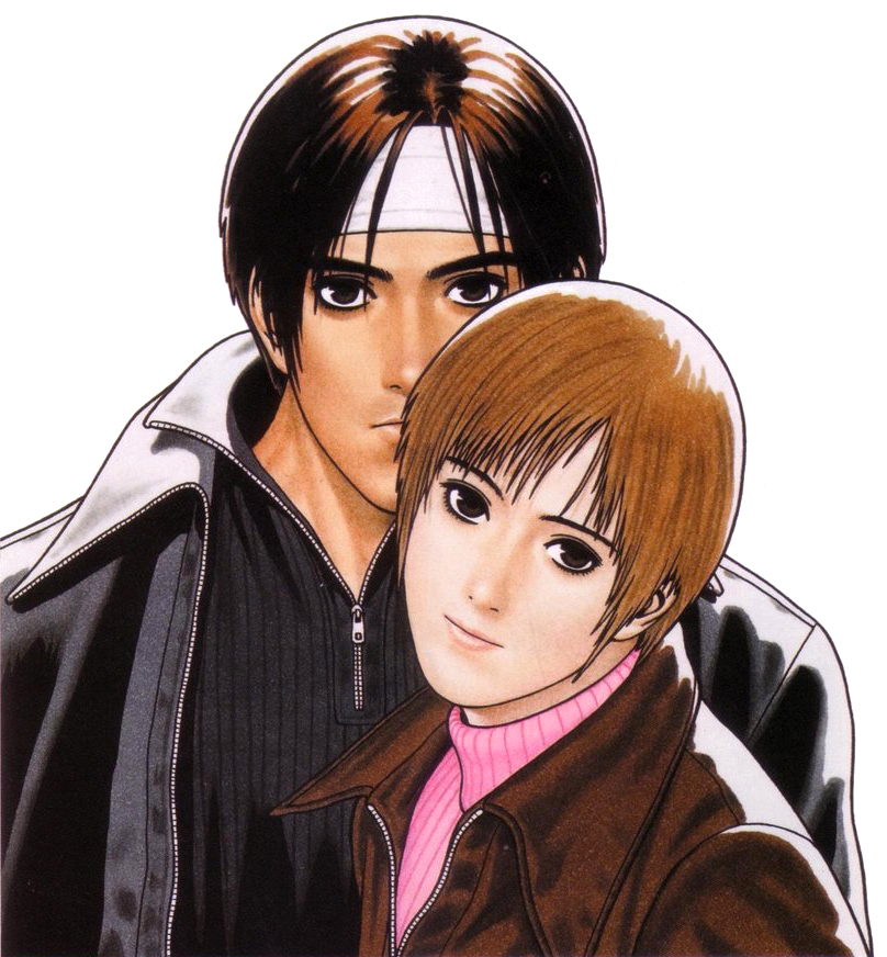 1boy, 1girl, black_jacket, brown_hair, couple, headband, hetero, jacket