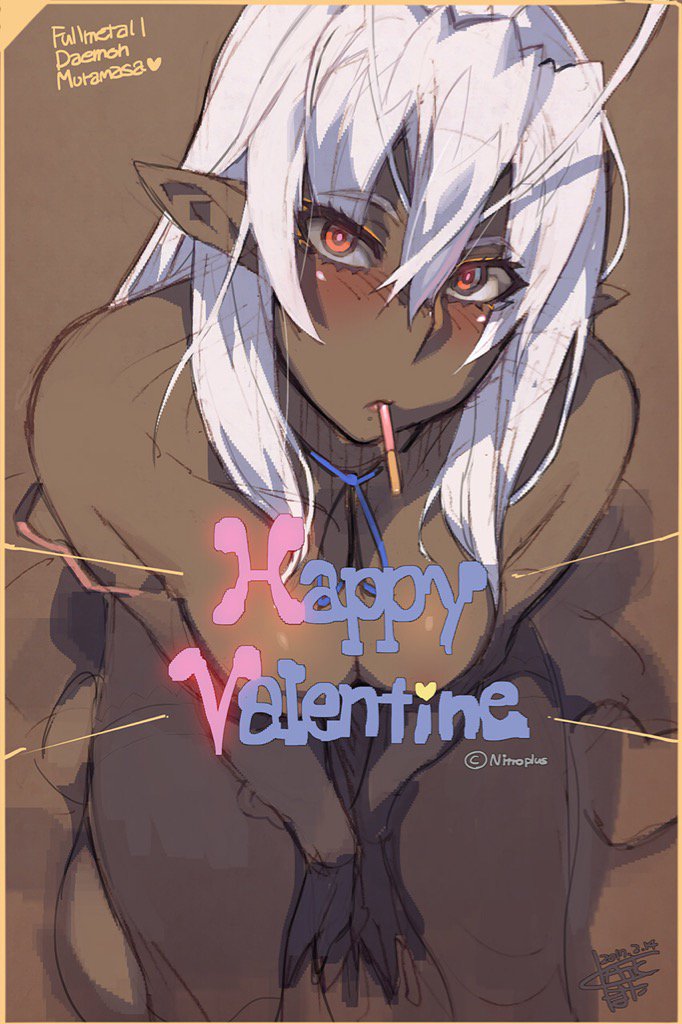 1girl, antenna_hair, blush, breasts, cleavage, dark_elf, dark_skin, elf
