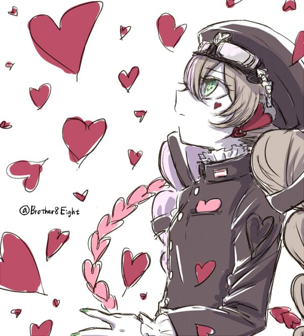 1girl, 7753, blonde_hair, braid, gakuran, goggles, goggles_on_head, green_eyes