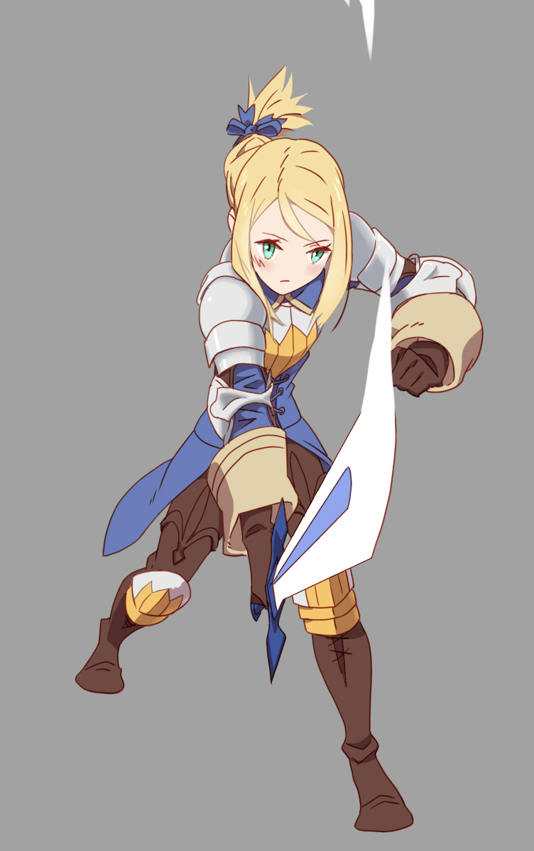 06erunium, 1girl, agrias_oaks, armor, blonde_hair, braid, final_fantasy, final_fantasy_tactics