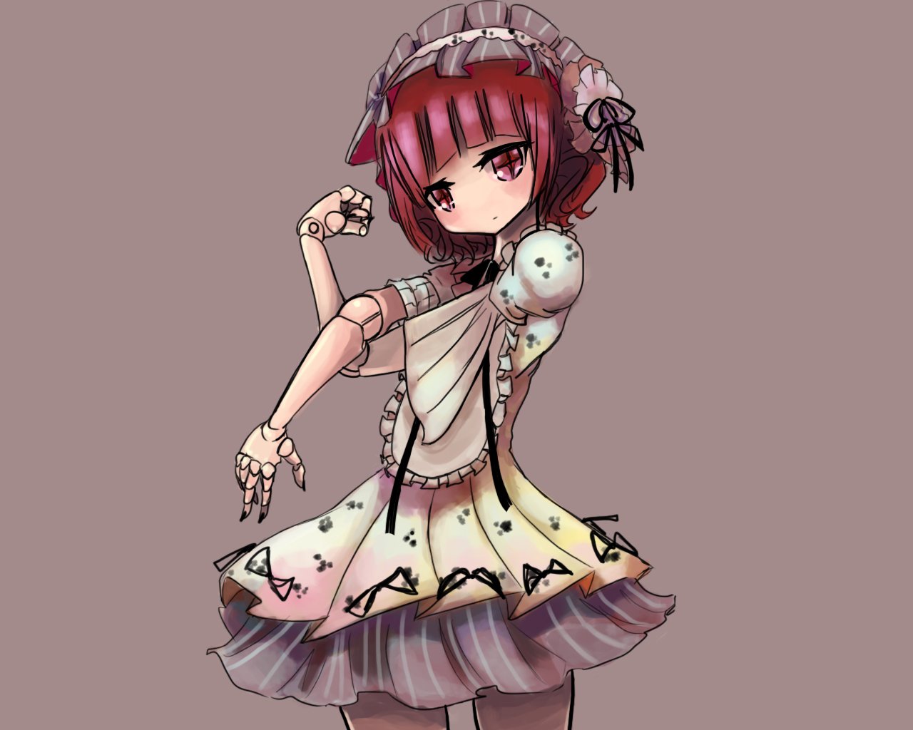 1girl, coatifan, doll_joints, mahou_shoujo_ikusei_keikaku, mahou_shoujo_ikusei_keikaku_restart, pink_eyes, pink_hair, rionetta