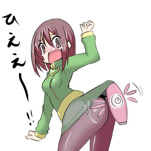 1girl, black_legwear, blush, brown_eyes, brown_hair, hono, long_sleeves, lowres