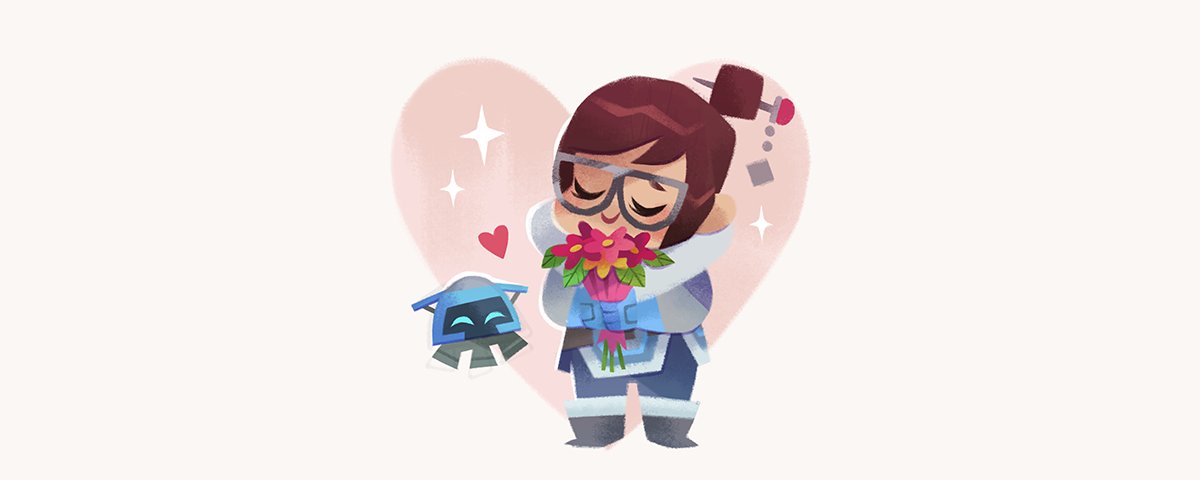 1girl, black-framed_eyewear, bouquet, brown_hair, chibi, closed_eyes, coat, flower