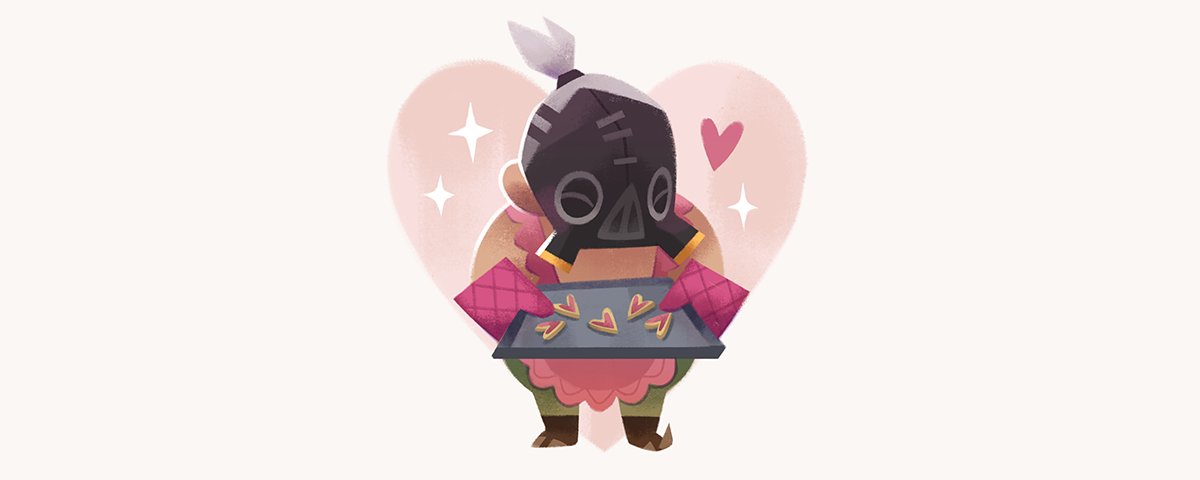 1boy, apron, baking_sheet, chibi, cookie, cooking, food, full_body