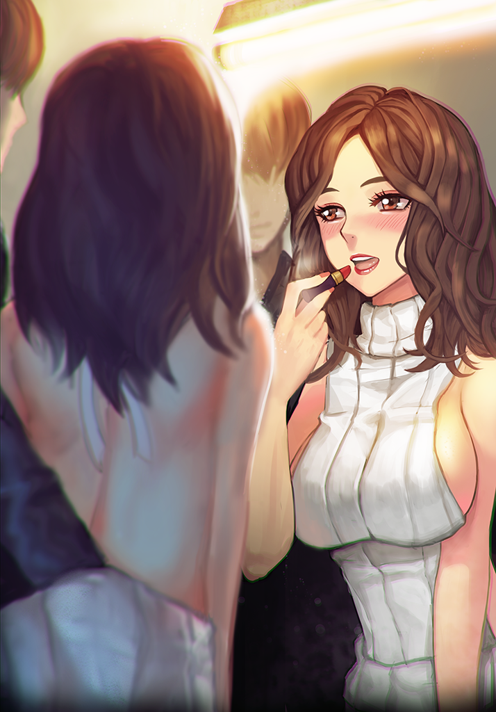1boy, 1girl, ass_grab, bare_arms, bare_back, bare_shoulders, blush, breasts