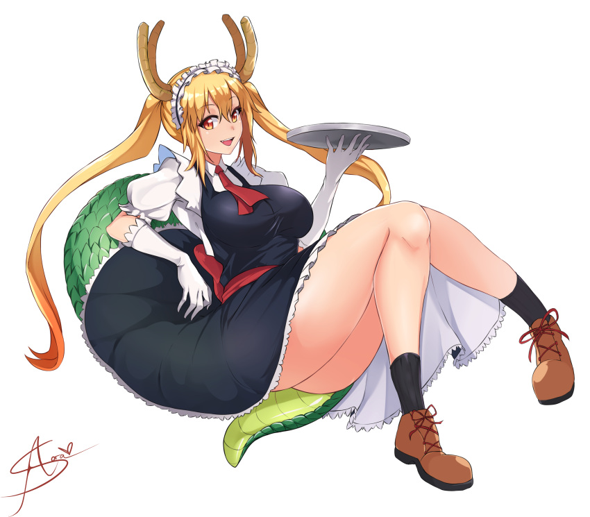 1girl, absurdres, aori_sora, ascot, black_dress, black_legwear, black_vest, blonde_hair