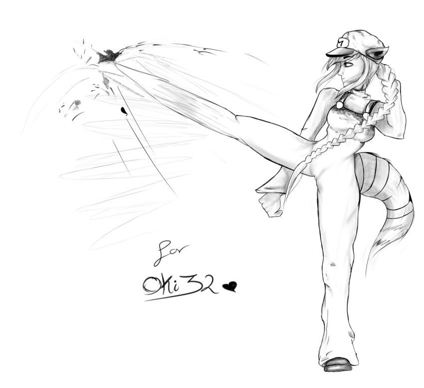 1girl, attacking, genderswap, genderswap_(mtf), high_kick, kicking, mario, super_mario_bros.
