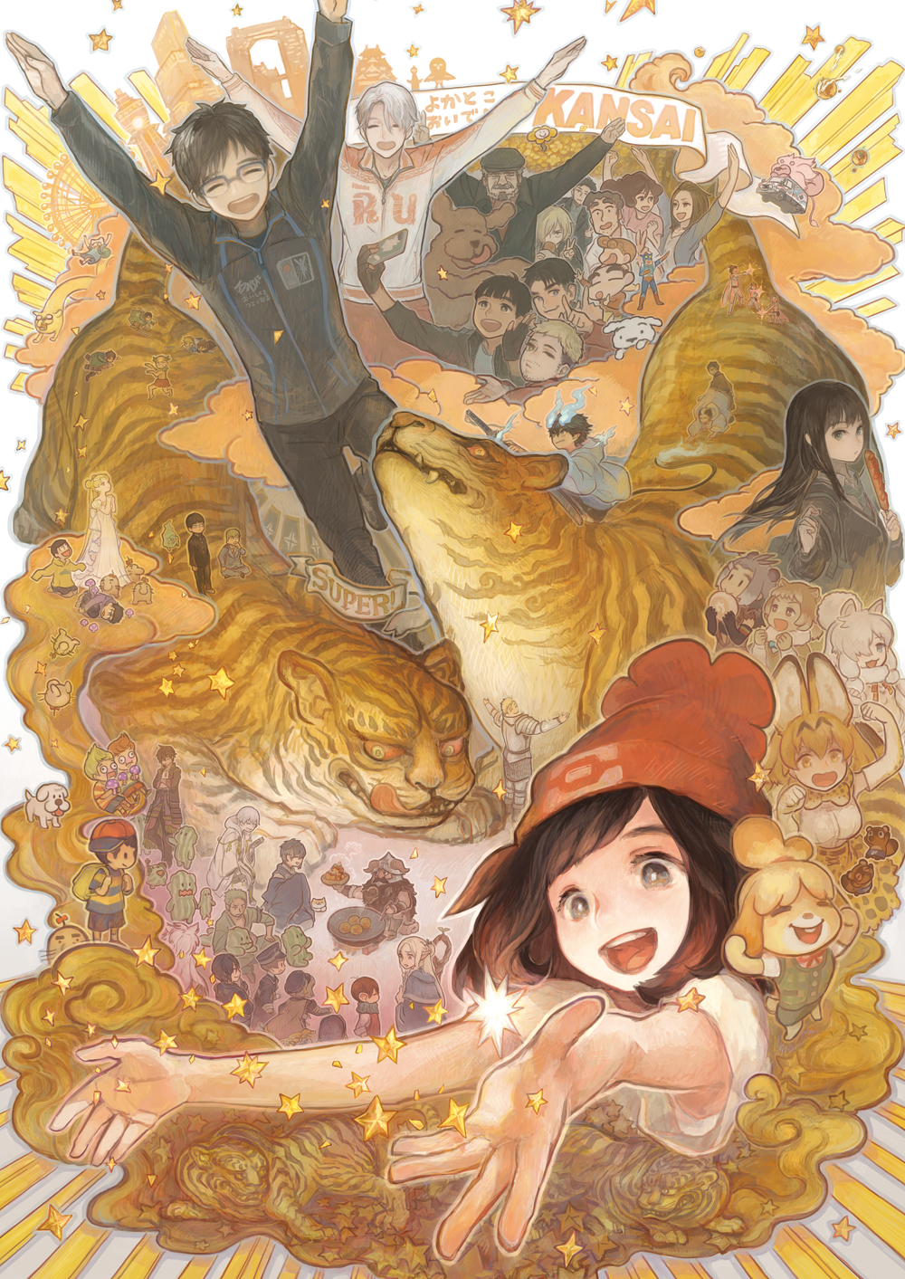 6+boys, 6+girls, :i, ^_^, adventure_time, alpaca_suri, animal_ears, ao_no_exorcist