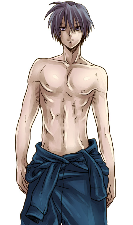 abs, bad_id, blue_hair, clannad, male, noro, noro_(king), okazaki_tomoya