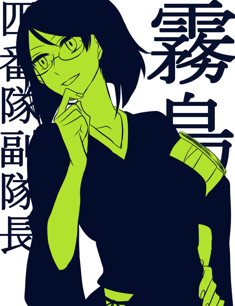 1girl, alternate_costume, armband, bleach, breasts, chin_grab, collarbone, cowboy_shot