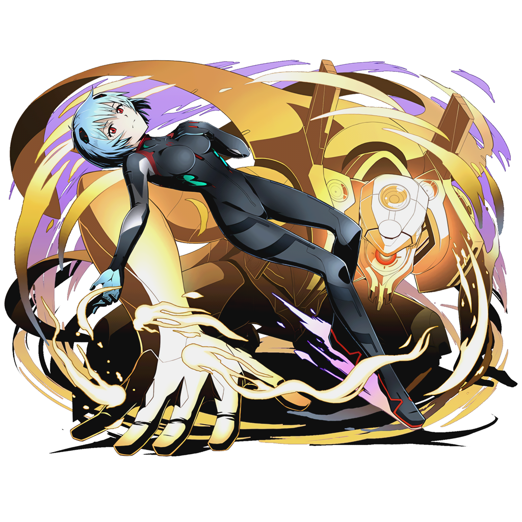 1girl, ayanami_rei, bangs, black_bodysuit, blue_hair, bodysuit, breasts, breasts_apart, closed_mouth, covered_collarbone, divine_gate, eva_09, expressionless, from_side, full_body, gloves, gradient, headgear, impossible_bodysuit, impossible_clothes, long_legs, looking_at_viewer, mecha, medium_breasts, neon_genesis_evangelion, number, official_art, one-eyed, outstretched_arm, pilot_suit, plugsuit, rebuild_of_evangelion, red_eyes, shadow, short_hair, skin_tight, skinny, slender_waist, solo, transparent_background, turtleneck, ucmm