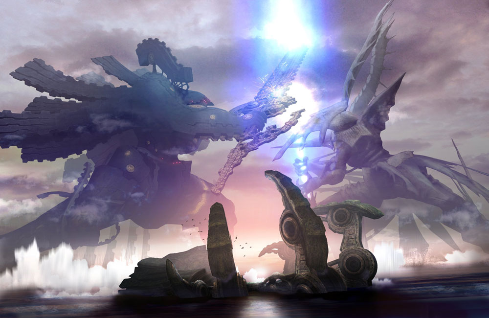 bionis, mechonis, nintendo, scenery, xenoblade