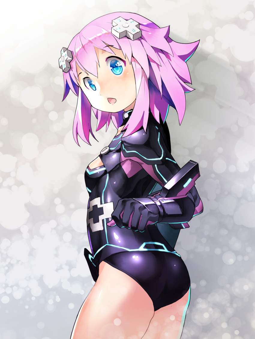 1girl, absurdres, breasts, cleavage, cosplay, d-pad, highres, leotard