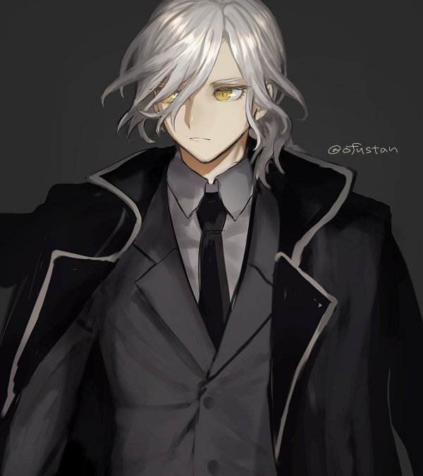 1boy, edmond_dantes_(fate/grand_order), fate/grand_order, fate_(series), formal, male_focus, ofstan, ponytail