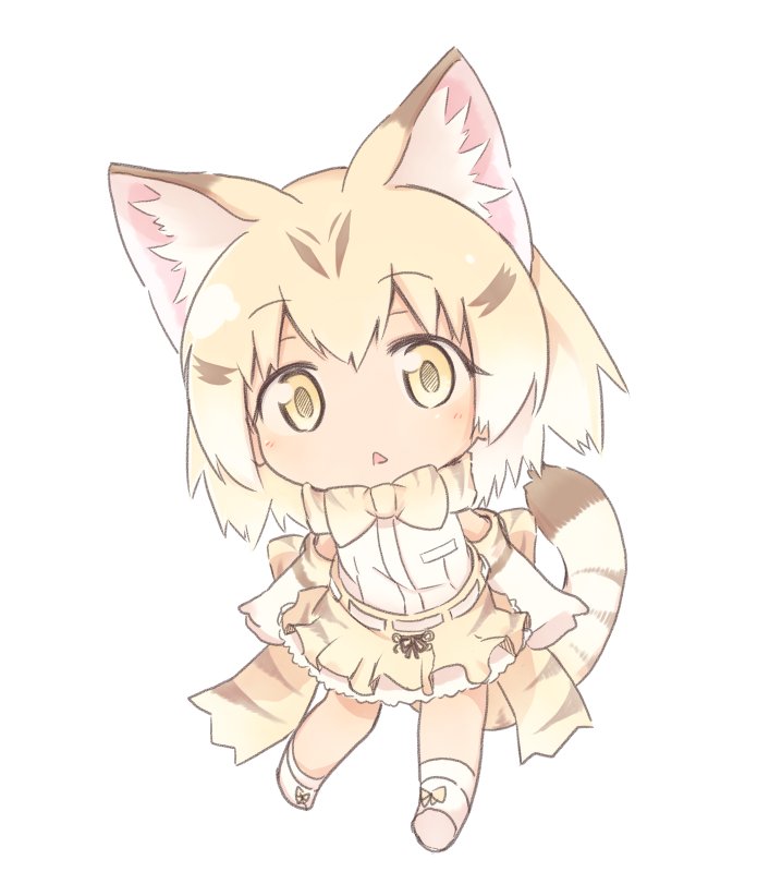 1girl, animal_ears, ankle_boots, arms_at_sides, bare_shoulders, blonde_hair, blush, boots