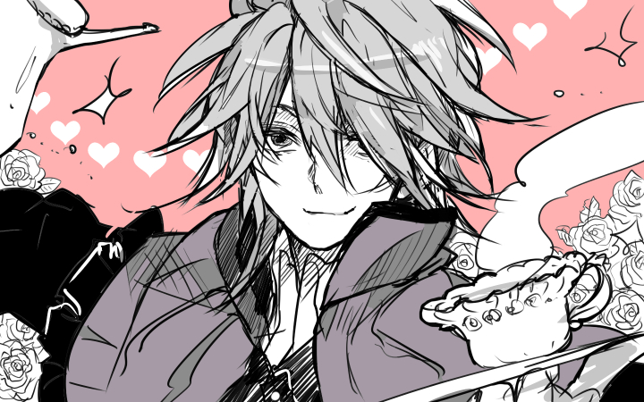 1boy, bags_under_eyes, closed_mouth, cup, decantering, deere_(fire_emblem_if), fire_emblem, fire_emblem_if
