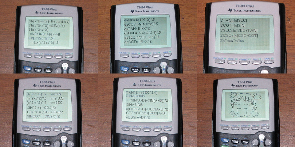 calculus, collage, graph, graphic, graphing_calculator, koiwai_yotsuba, math, photo