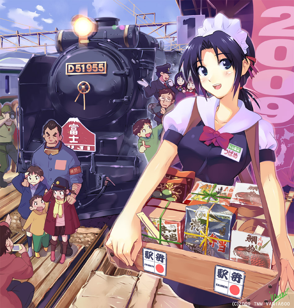 bad_id, blue_eyes, higurashi_no_naku_koro_ni, horaki_hikari, ikari_gendou, ikari_shinji, long_hair, maid