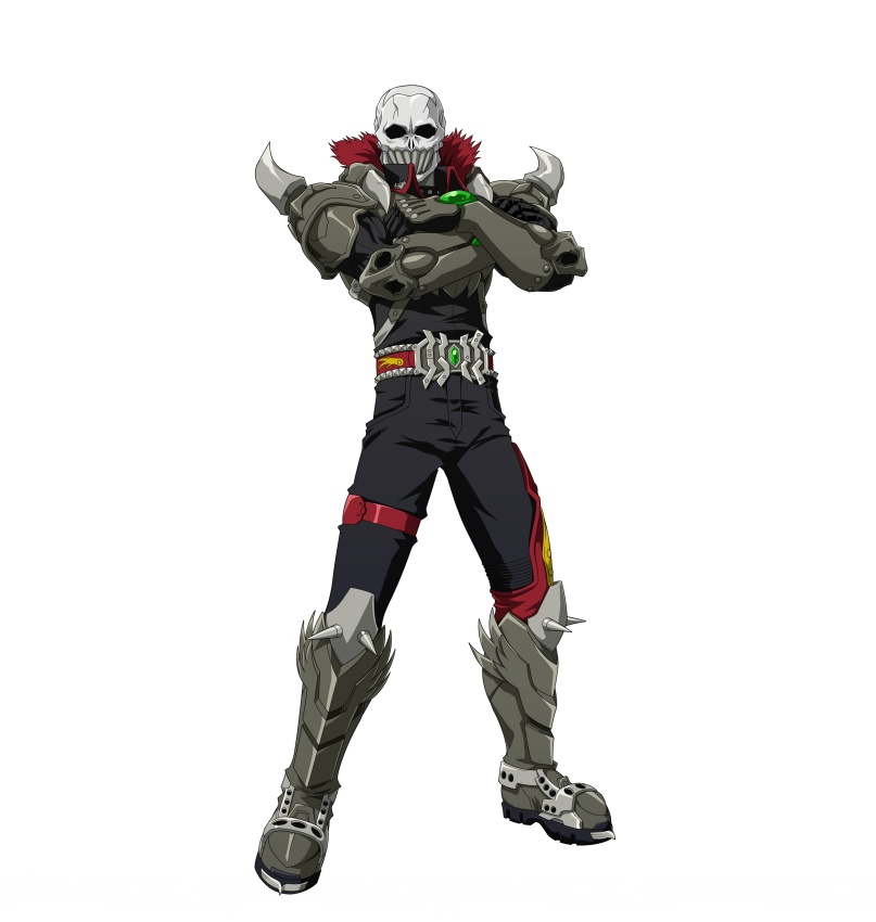 1boy, accel_world, ash_roller, black_pants, boots, crossed_arms, full_body, looking_at_viewer