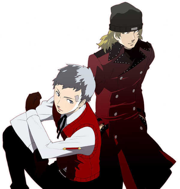 aragaki_shinjirou, miyata_ryuuichi, persona, persona_3, sanada_akihiko