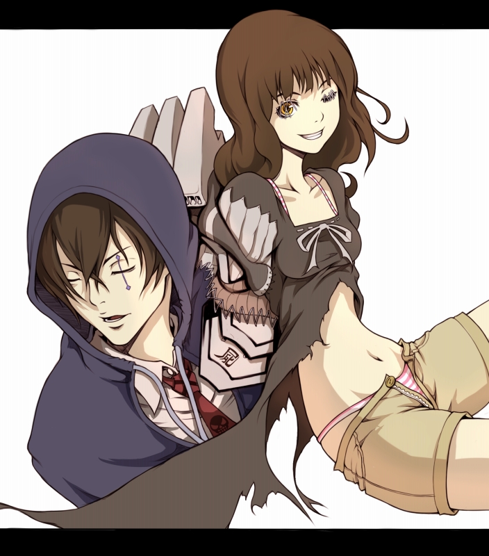 ina_(gokihoihoi), ina_(pixiv6911), kabane_myouun_hirohiko, long_hair, male, necktie, nui, nui_(tenjou_tenge)