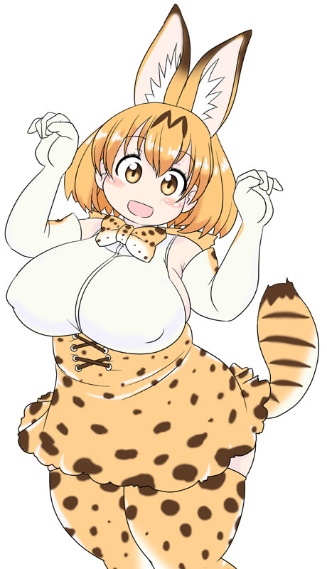 13988, 1girl, :d, animal_ears, blonde_hair, blush, blush_stickers, bow
