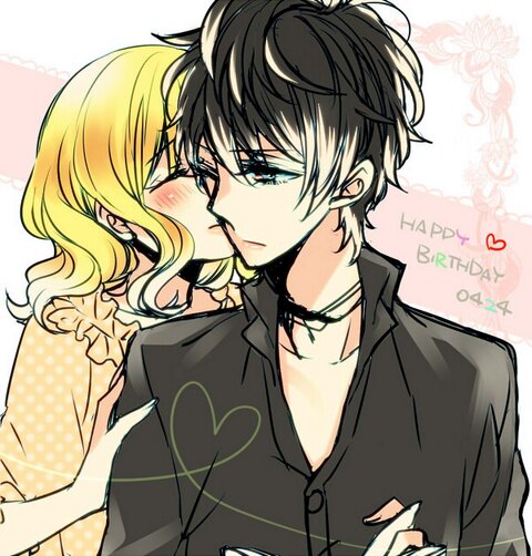 blonde_hair, diabolik_lovers, komori_yui, mukami_ruki, pink_eyes, yamika