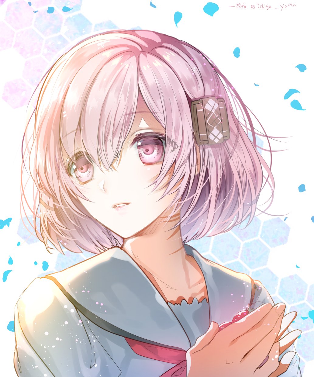 ichige_yoru, koharu_(norn9), norn9, pink_eyes, pink_hair