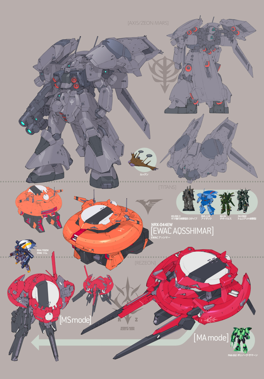 absurdres, advance_of_zeta, advance_of_zeta_re-boot, asshimar, brown_background, character_sheet, gun, gundam