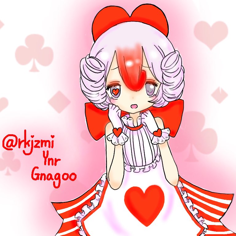1girl, gloves, heart, mahou_shoujo_ikusei_keikaku, moka_panda, multicolored_hair, short_hair, shufflin