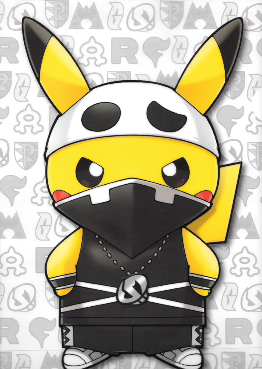 clearfile, cosplay, highres, jewelry, necklace, no_humans, official_art, pikachu
