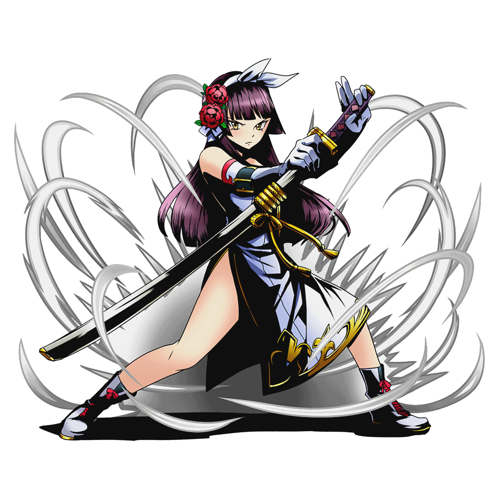 1girl, black_hair, divine_gate, dress, fairy_tail, flower, full_body, gloves
