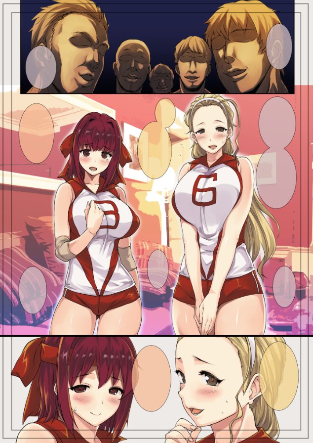 2girls, 5boys, erect_sawaru, multiple_boys, multiple_girls, tagme