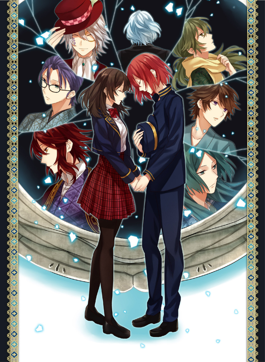 ayazuki_mei, charlie_(meiji_tokyo_renka), fujita_gorou, hishida_shunsou, izumi_kyouka_(meiji_tokyo_renka), kawakami_otojirou, koizumi_yakumo, meiji_tokyo_renka