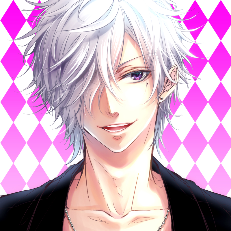 asahina_tsubaki, brothers_conflict, pixiv_id_5821367, violet_eyes, white_hair
