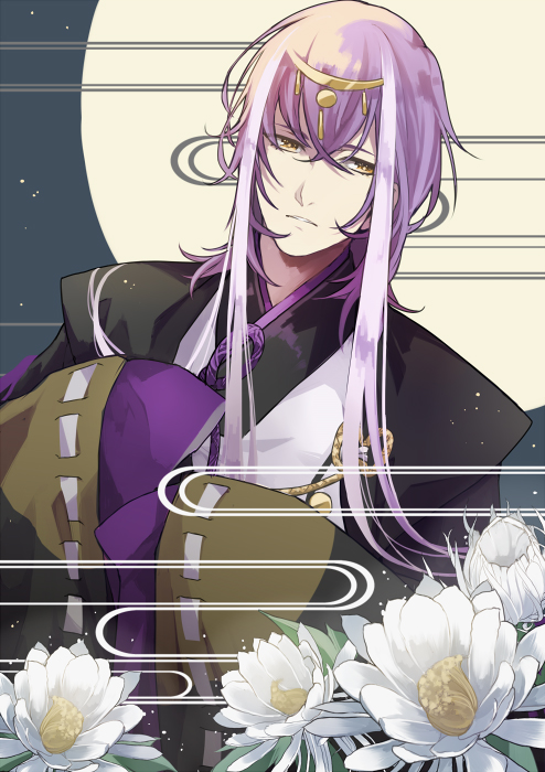 kamigami_no_asobi, nekoneko2220, purple_hair, totsuka_tsukito, yellow_eyes