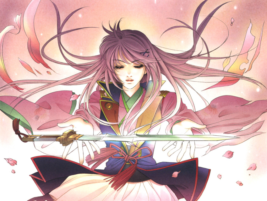 green_eyes, harukanaru_toki_no_naka_de_3, kasuga_nozomi, mizuno_tooko, pink_hair