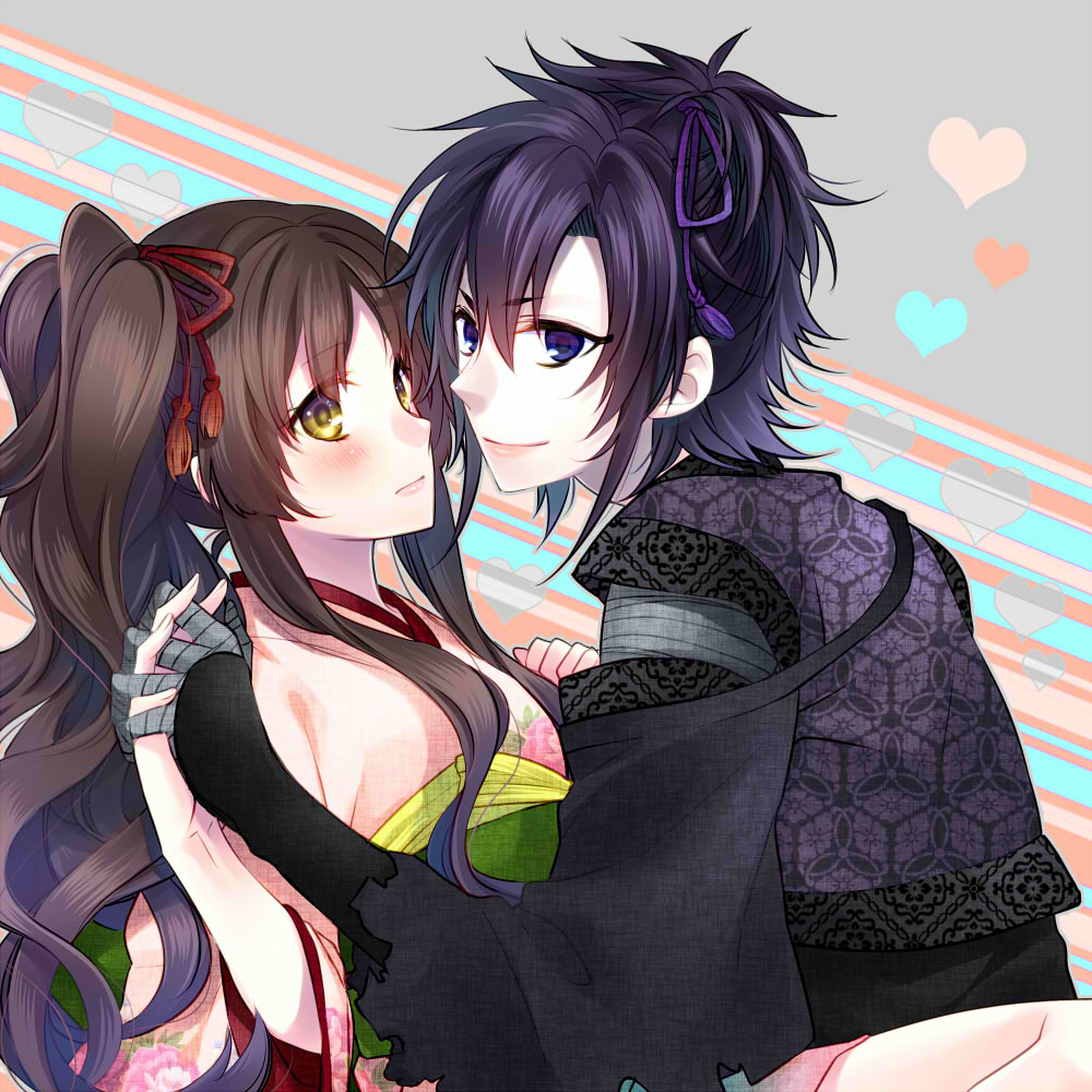 brown_eyes, brown_hair, kayo_(ken_ga_kimi), ken_ga_kimi, tzusuramaru_(ken_ga_kimi), yamika