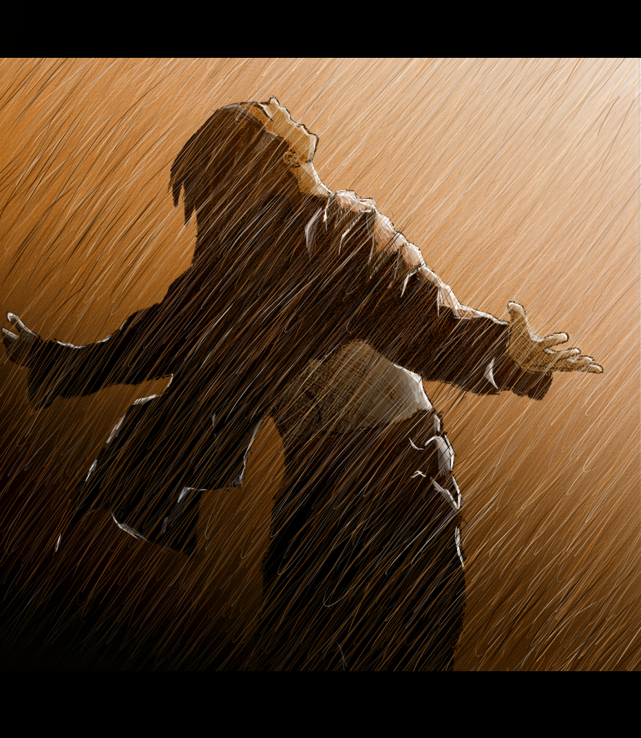 kaguya_(hsgbn), letterboxed, male, movie_poster, poster, rain, shawshank_redemption