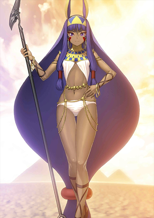 1girl, absurdly_long_hair, animal_ears, breasts, dark_skin, earrings, fate/grand_order, fate_(series)