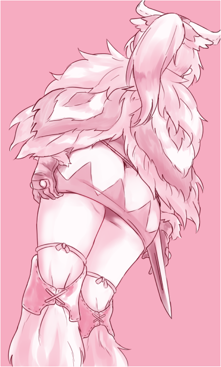 1girl, ass, ayuria, bone_hair_ornament, boots, cape, dagger, dress