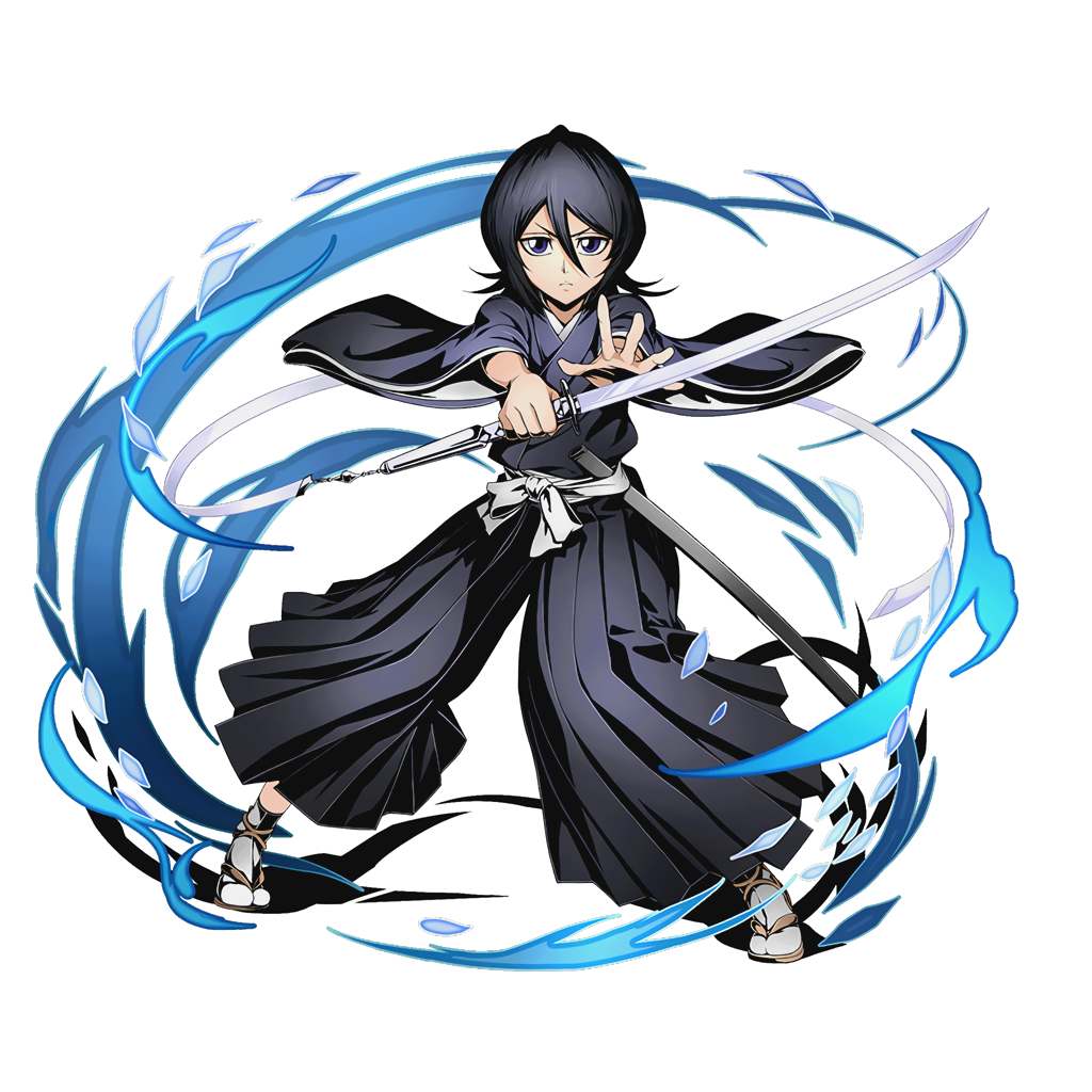 1girl, black_eyes, black_hair, bleach, divine_gate, full_body, hair_between_eyes, holding
