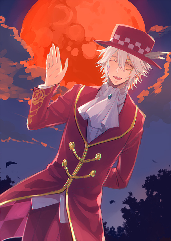 cezaria, charlie_(meiji_tokyo_renka), meiji_tokyo_renka, white_hair, yellow_eyes