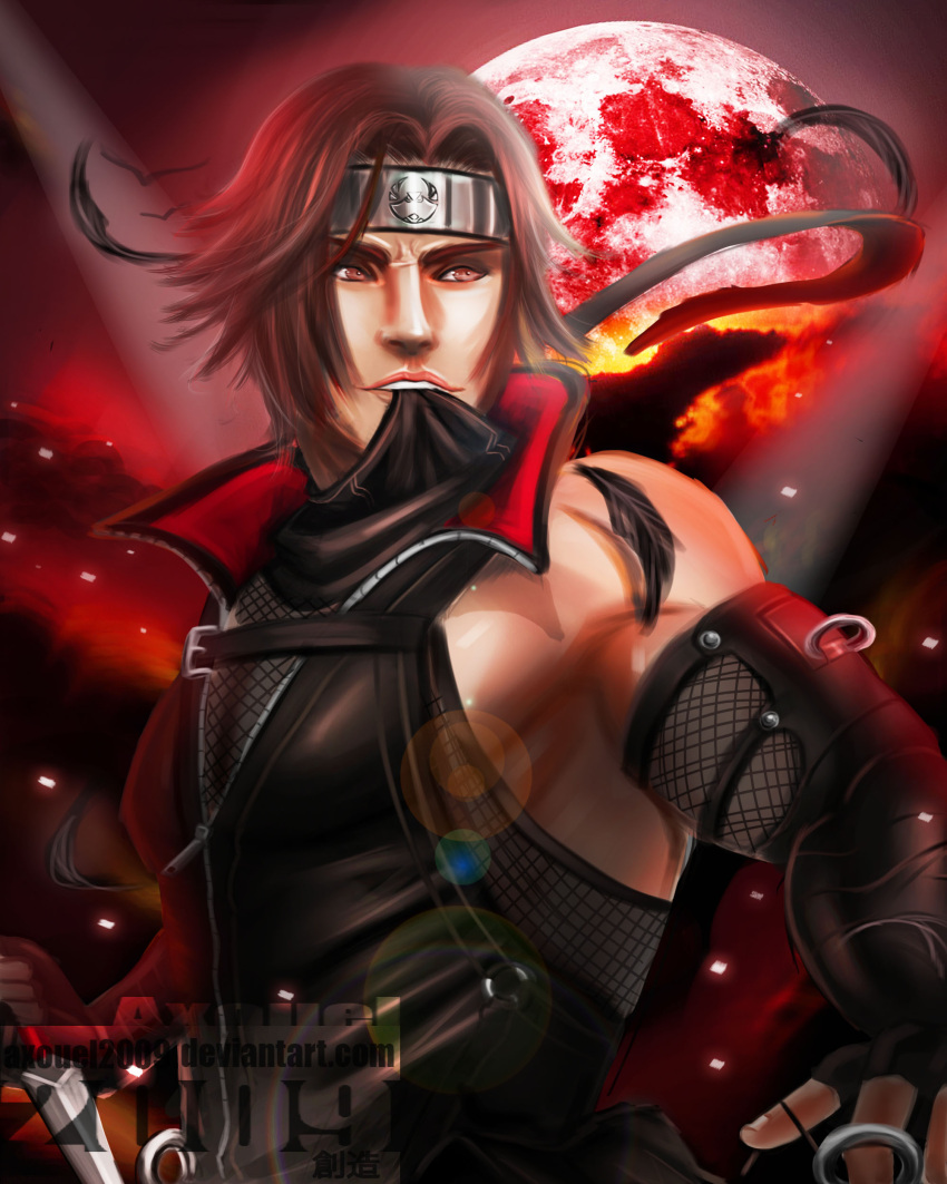 1boy, absurdres, axouel2009, bare_shoulders, brown_eyes, brown_hair, dead_or_alive, feathers