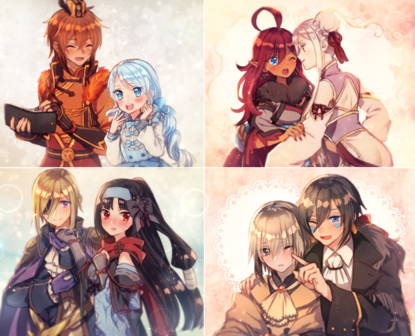 +_+, 1boy, 6+girls, :d, ;d, ;o, ^_^, ^o^