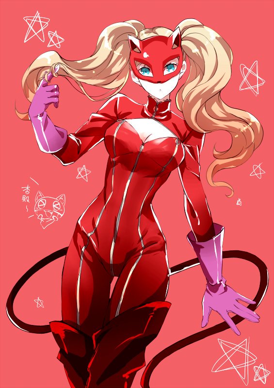 1girl, blonde_hair, blue_eyes, bodysuit, breasts, hair_ornament, hairclip, kazanami